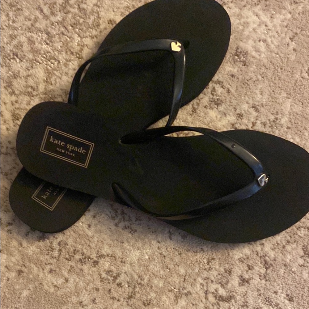 kate spade Black Flip Flop Sandals